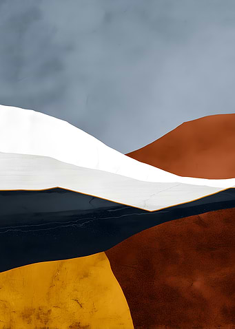 Abstract Landscape with Earth Tones