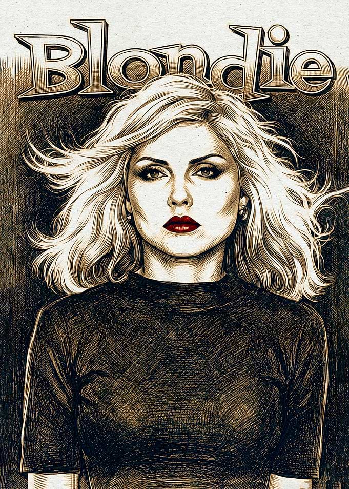 Blondie Debbie Harry Portrait