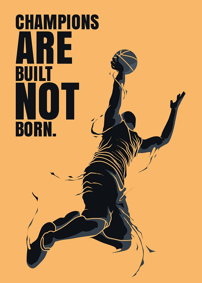 Basketball Player Dunking Motivational Poster