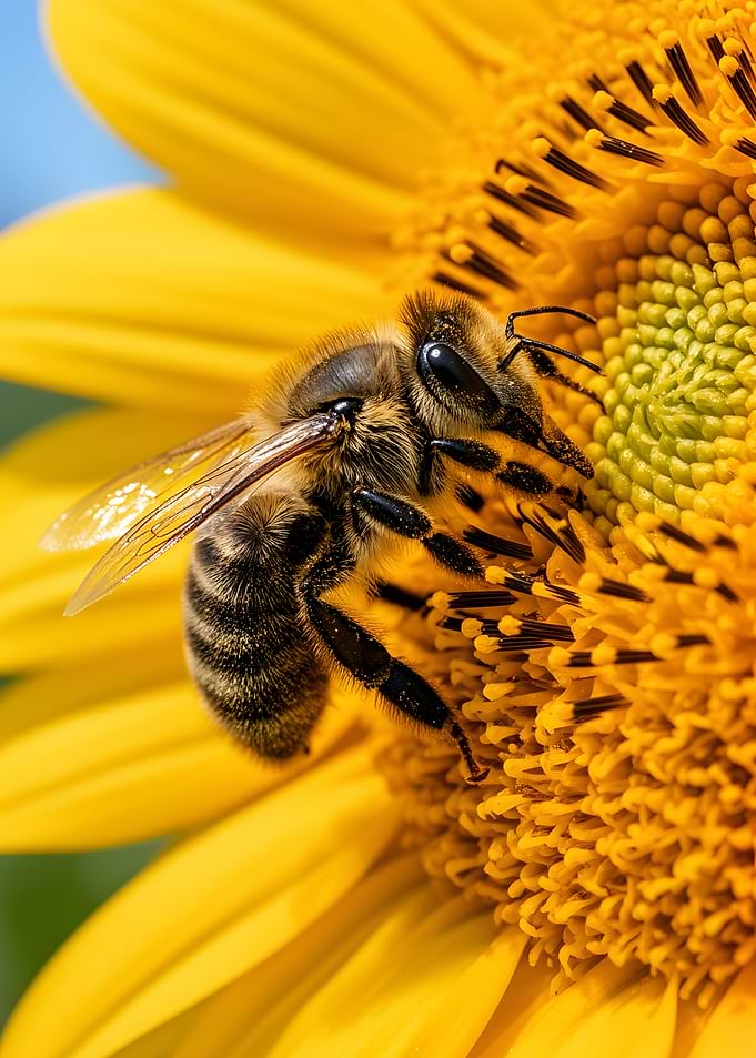 Bee on a Sunflower