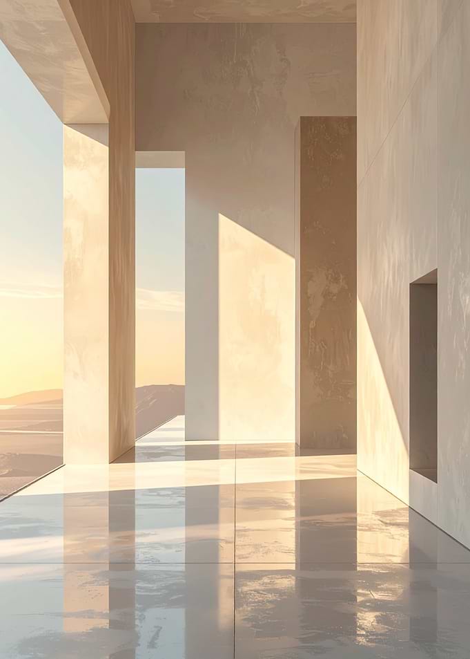 Modern Architectural Interior with Natural Light