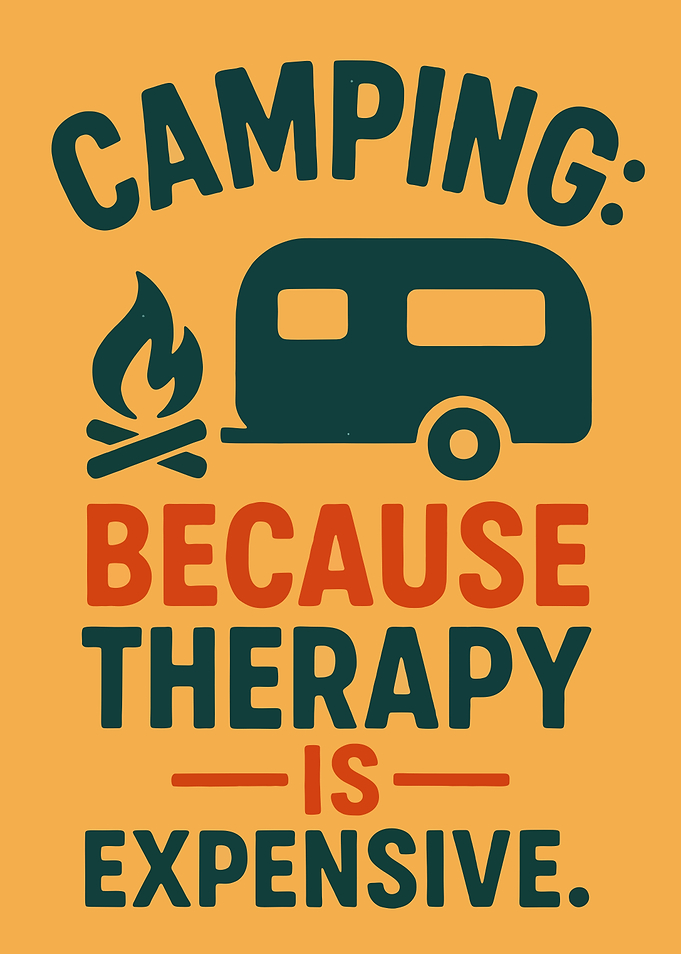 Funny camping van
