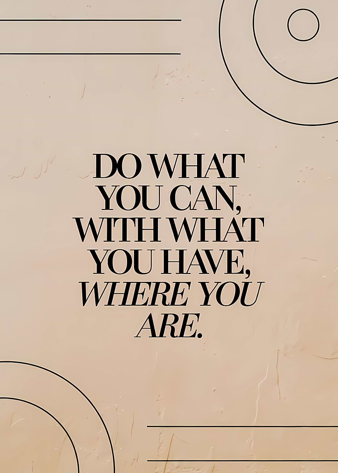 Inspirational Quote on Textured Background