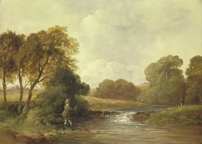 Fisherman by a River