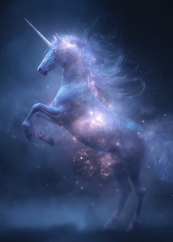 Cosmic Unicorn Rearing Up
