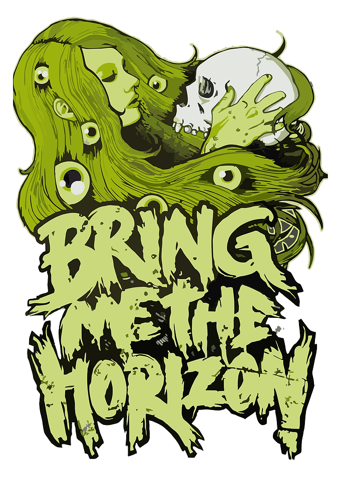 Bring Me The Horizon Skull and Eyes Art
