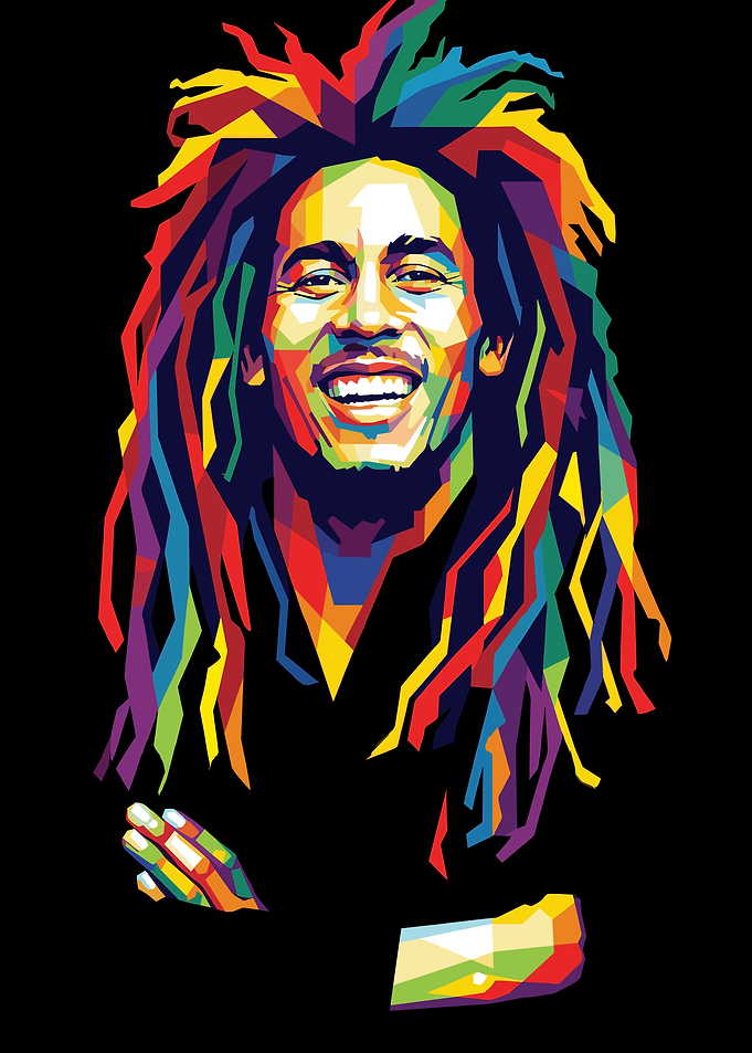 Bob Marley Pop Art Portrait