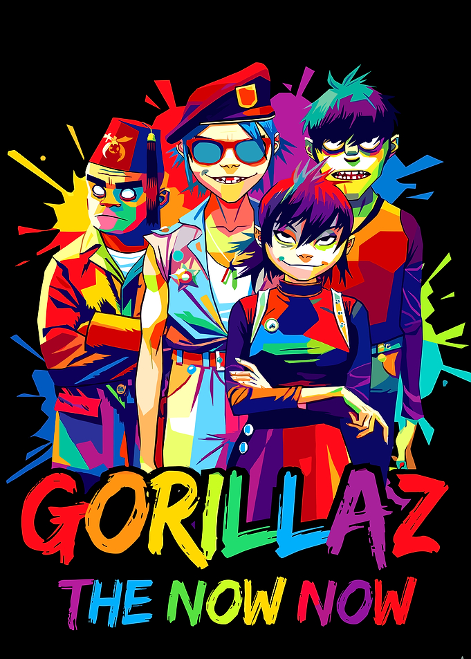 Gorillaz The Now Now Pop Art