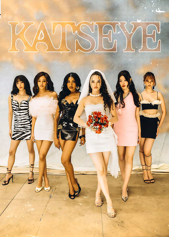 KATSEYE group posing