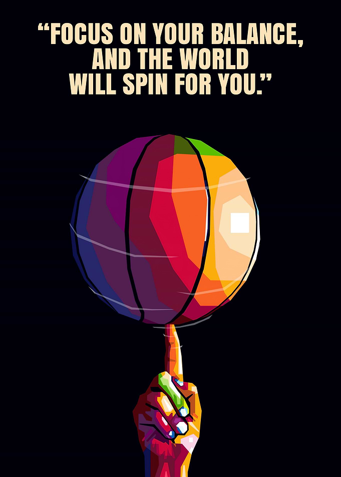 Basketball balance quote