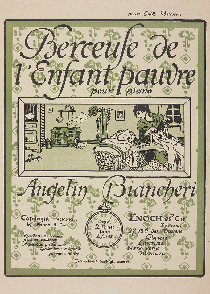 Berceuse de l'Enfant pauvre sheet music