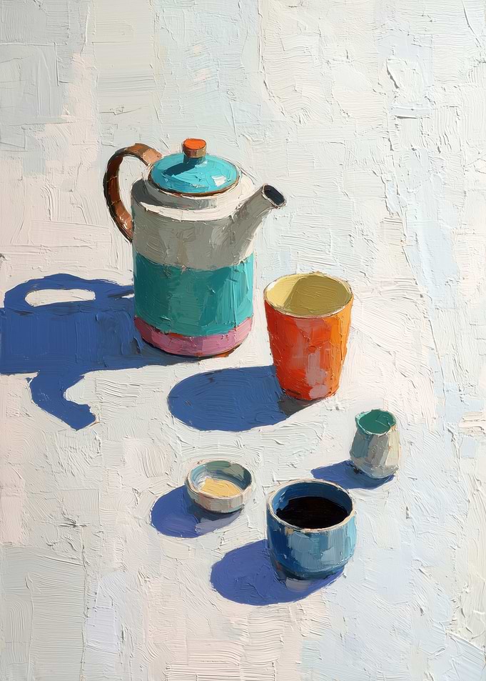 Still Life with Teapot and Cups
