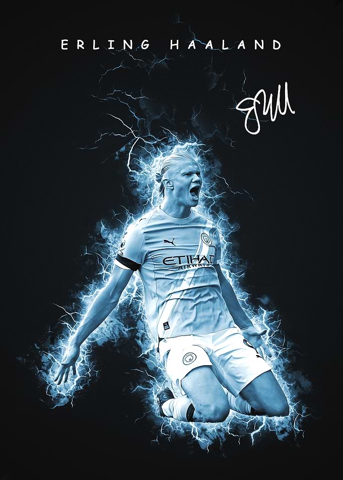 Erling Haaland Lightning Effect
