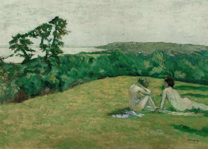 Two Nudes in a Landscape