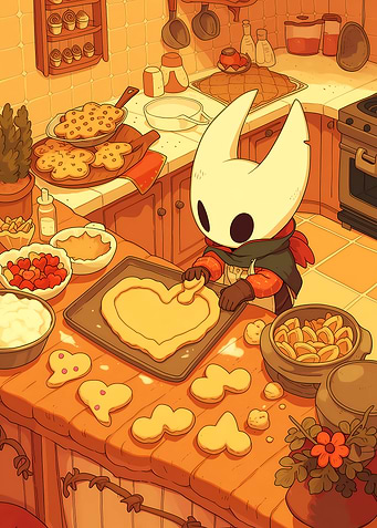 Hornet Baking Cookies in a Kitchen