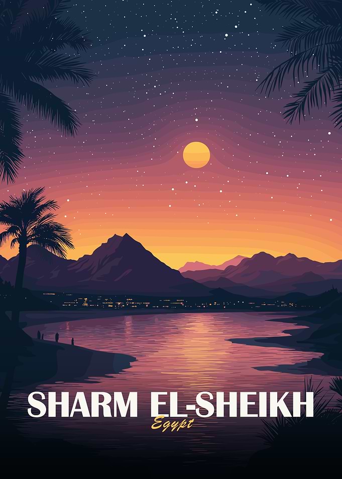 Sharm El-Sheikh Egypt Sunset Landscape