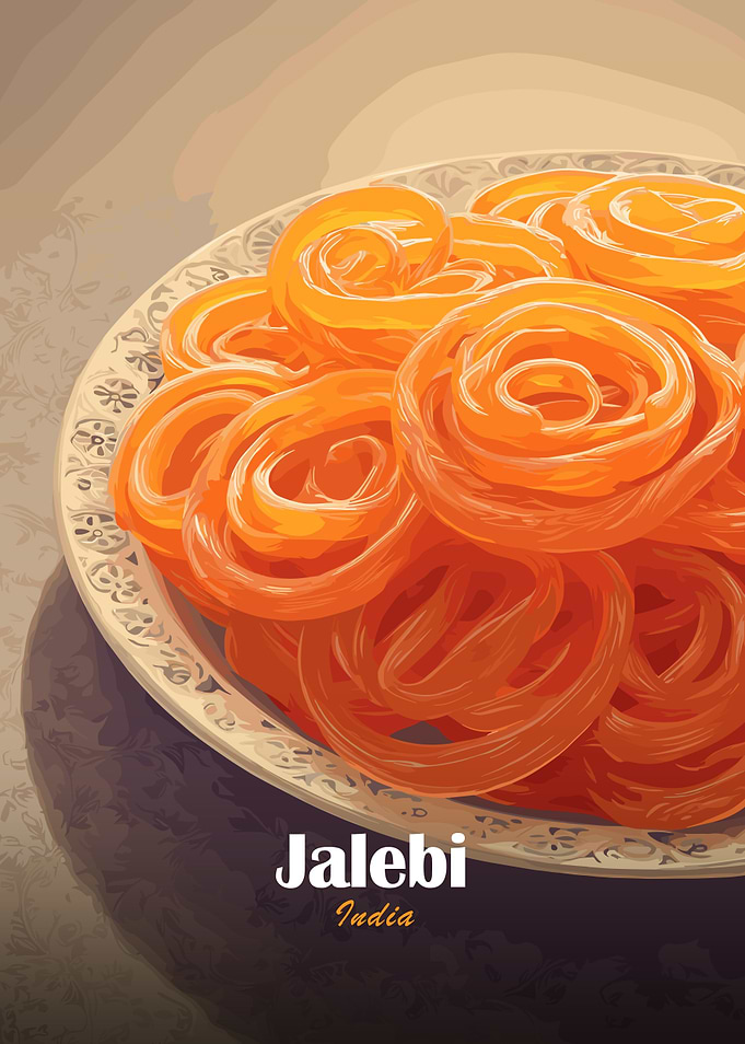 Jalebi Sweet Dish
