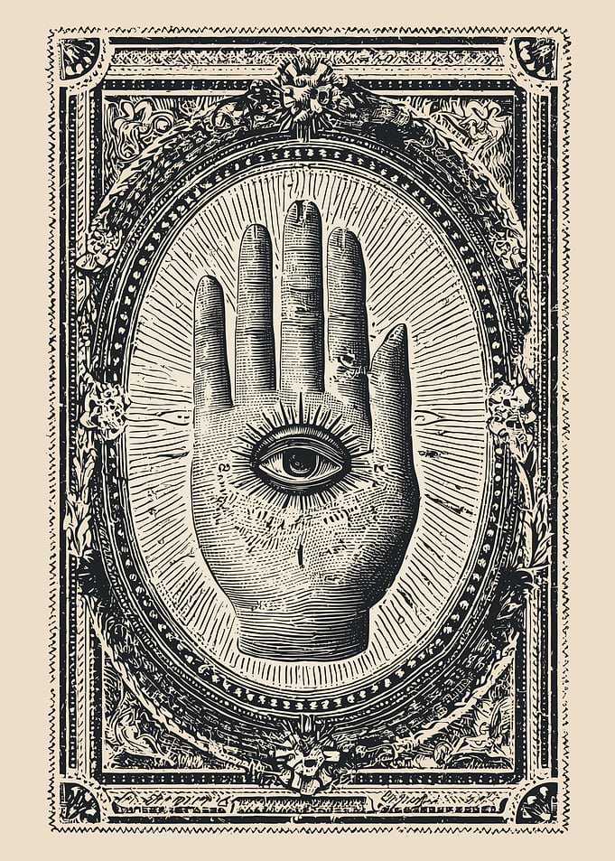 All-Seeing Eye Hand Symbol