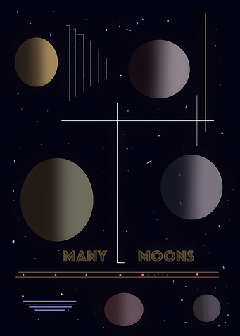 Many Moons Astronomical Design
