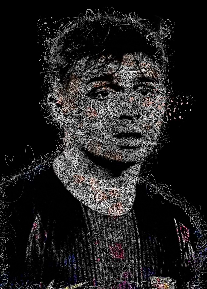 Pedri Abstract Portrait