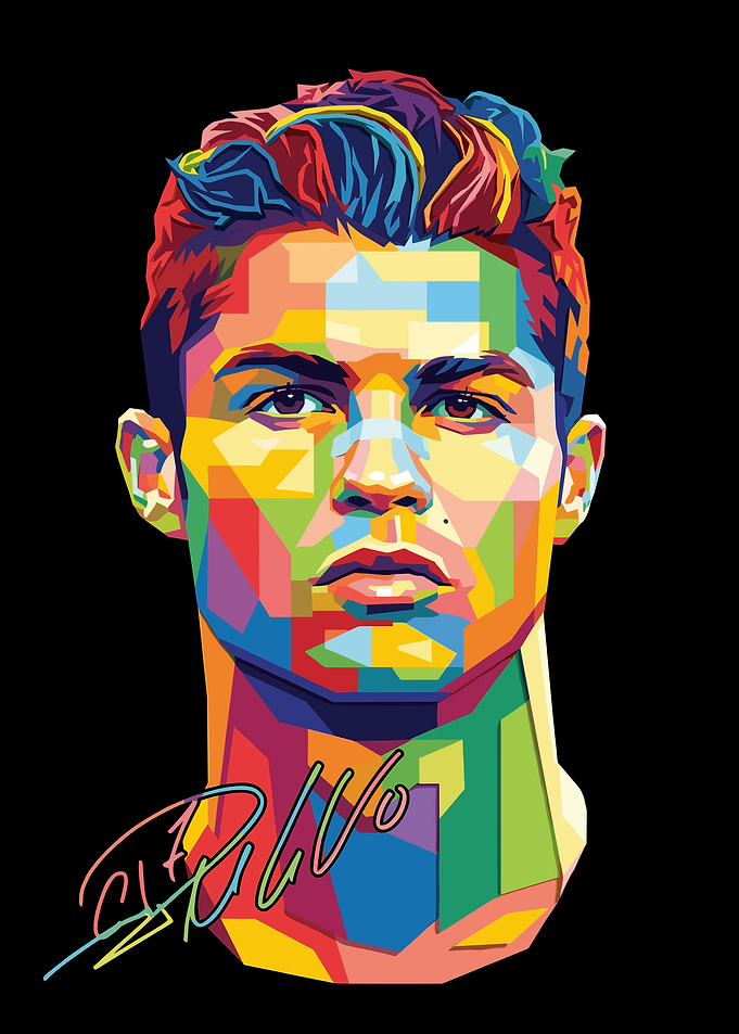 Cristiano Ronaldo Pop Art Portrait