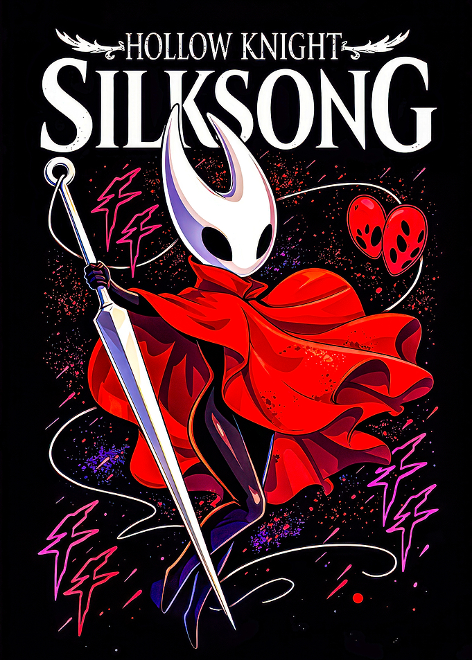 Hollow Knight Silksong Hornet Poster