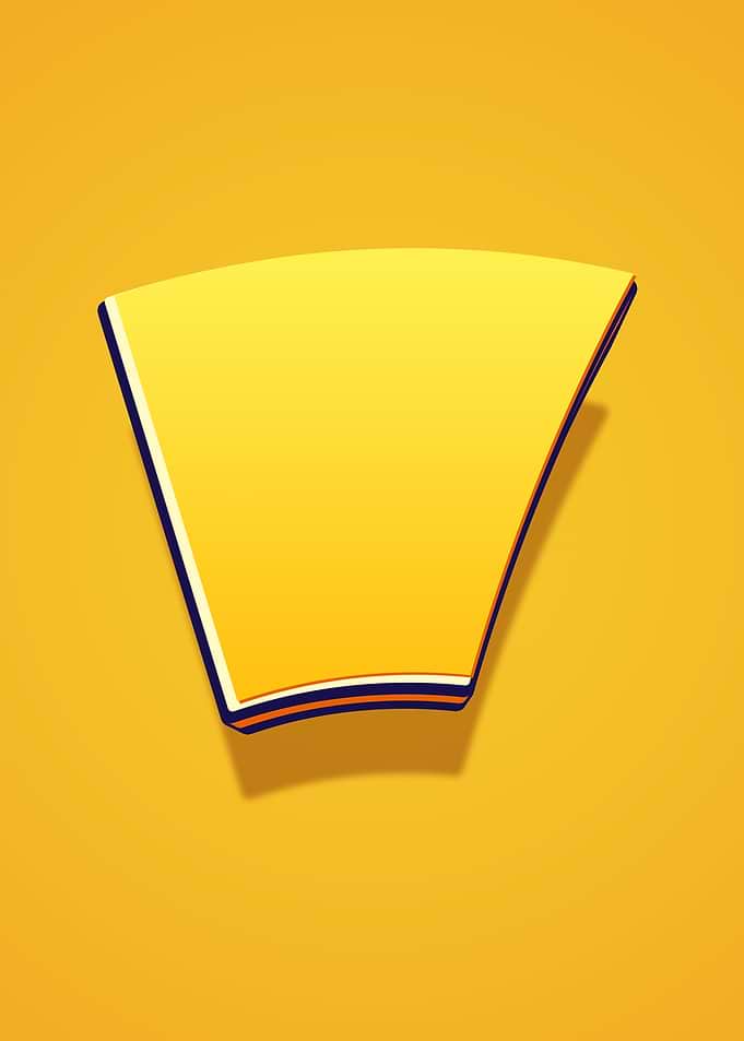 Yellow Abstract Shape
