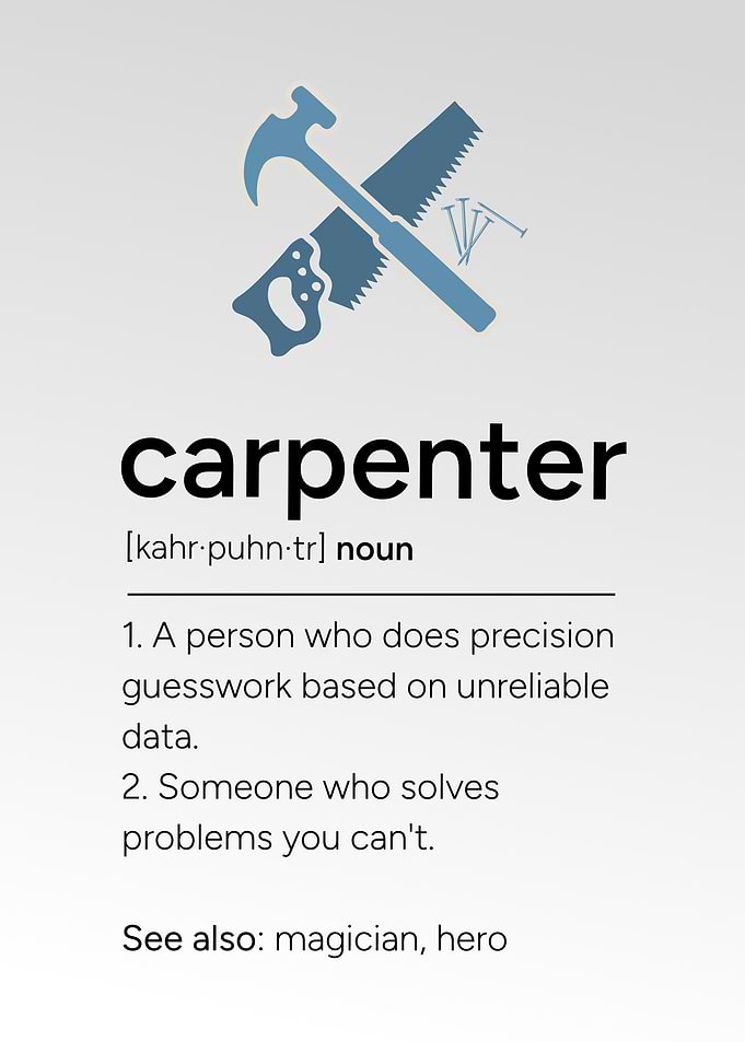 Carpenter Definition with Tools