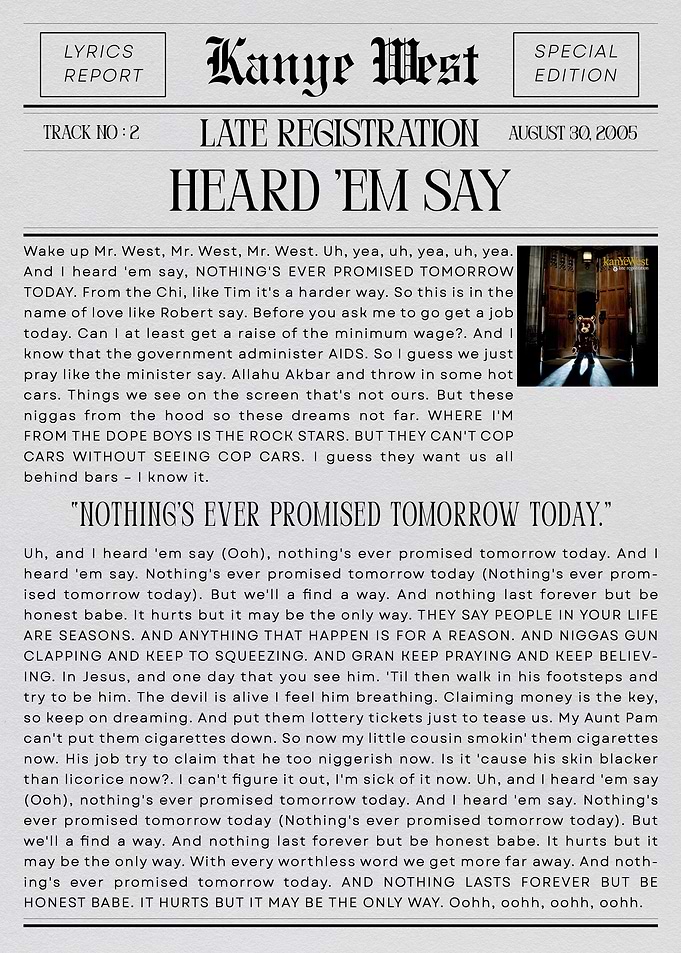 Kanye West 'Heard 'Em Say'