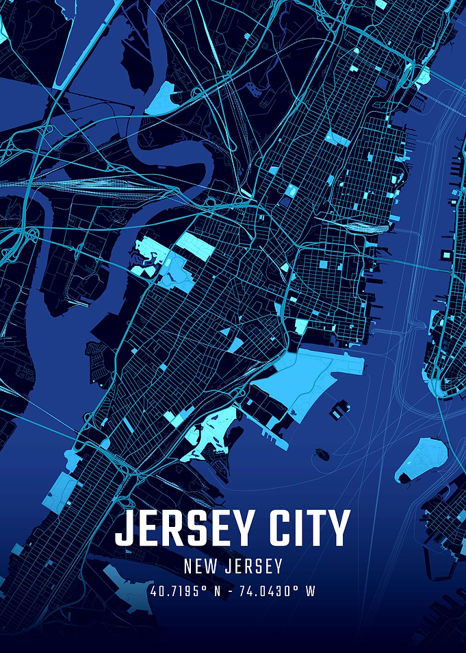 Jersey City Midnight City Map