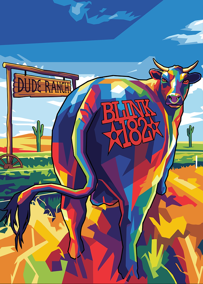 Blink-182 Cow at Dude Ranch