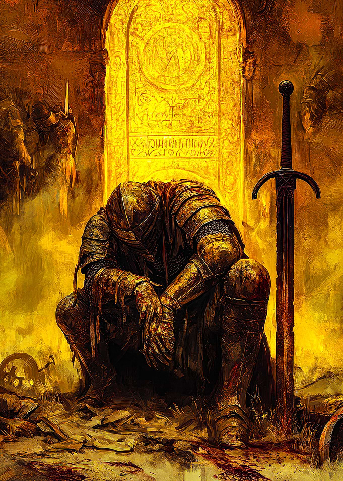 Knight in Golden Armor