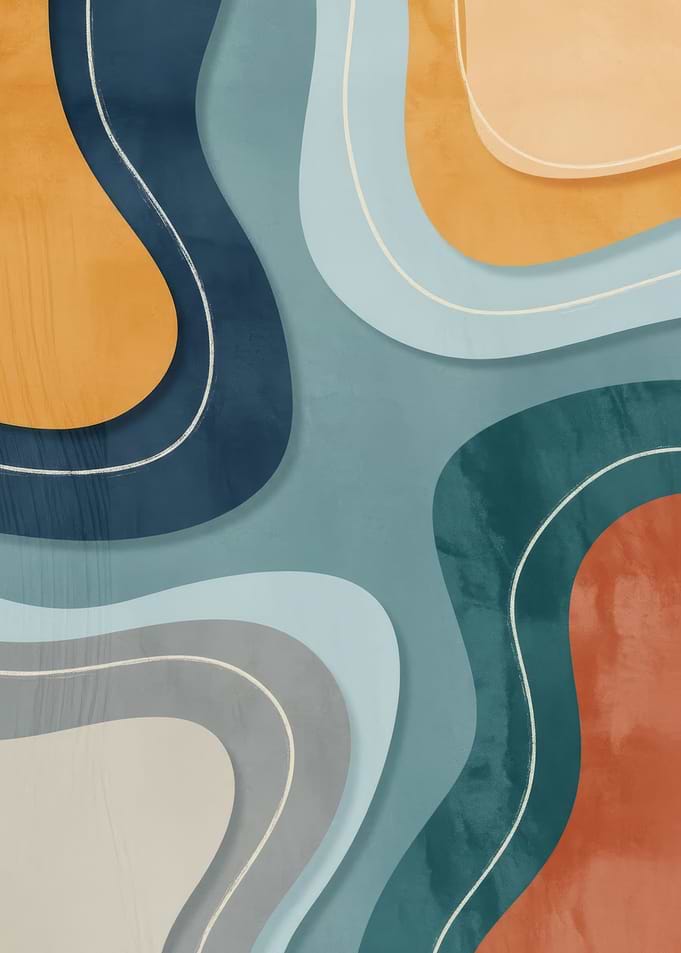 Abstract Wavy Shapes