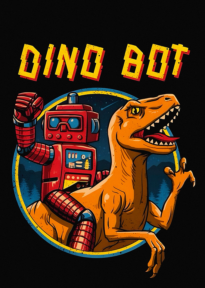 Dino Bot Robot Riding Dinosaur
