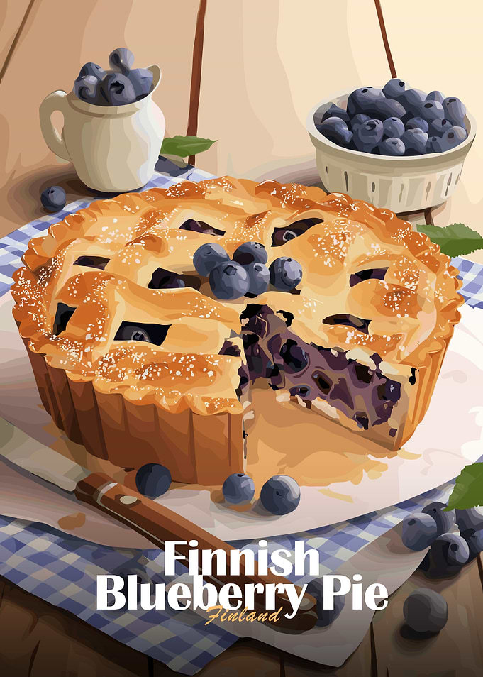 Finnish Blueberry Pie