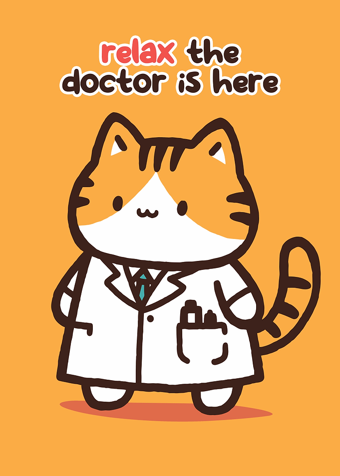 Cute Doctor Cat