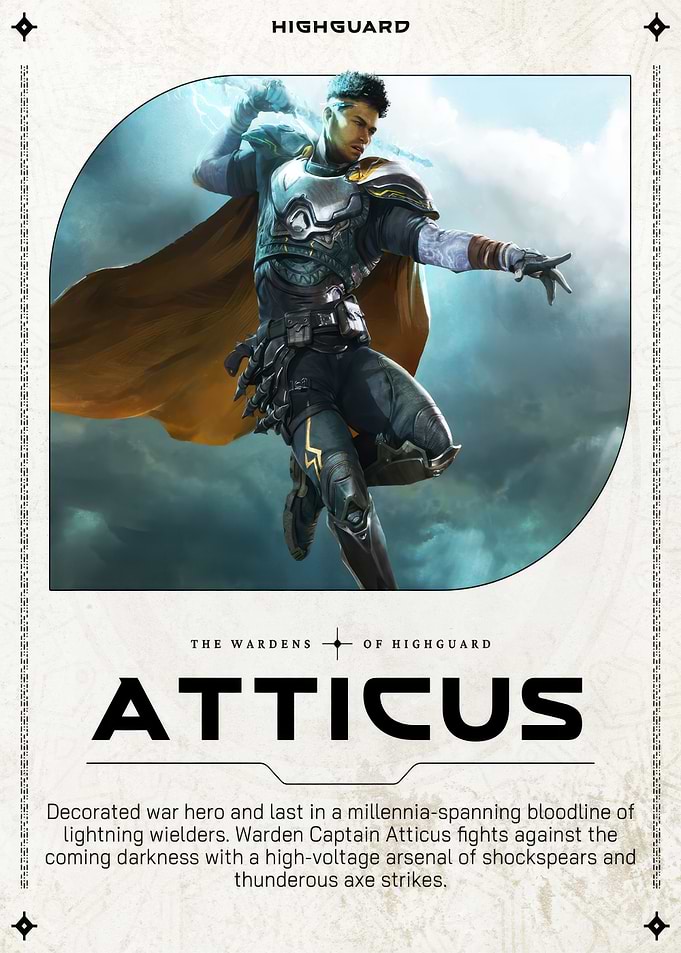 Warden Captain Atticus Highguard