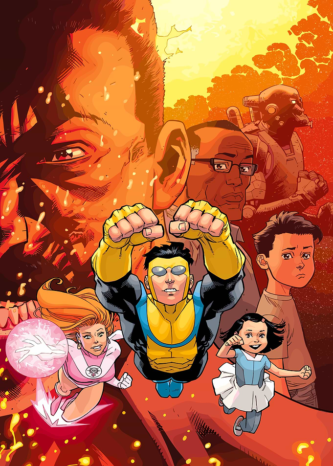 Invincible and Family Comic Cover