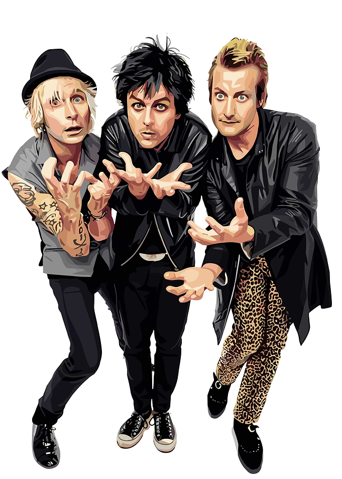 Green Day Band Portrait