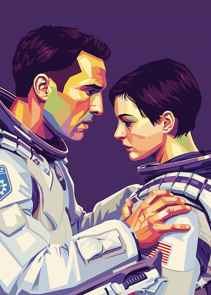Interstellar Astronauts Pop Art