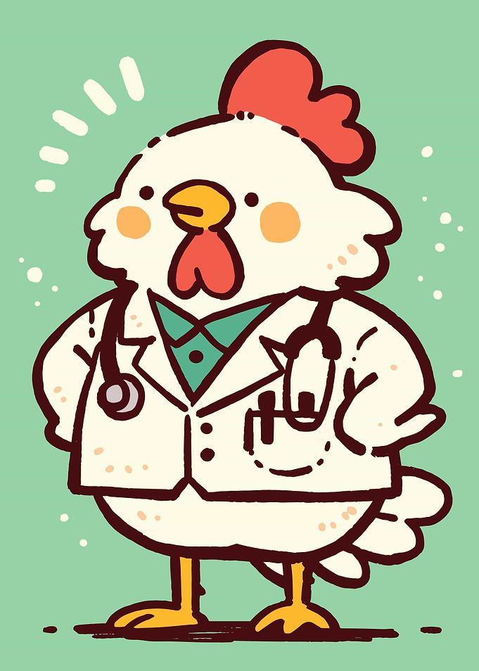 Doctor Chicken Cartoon