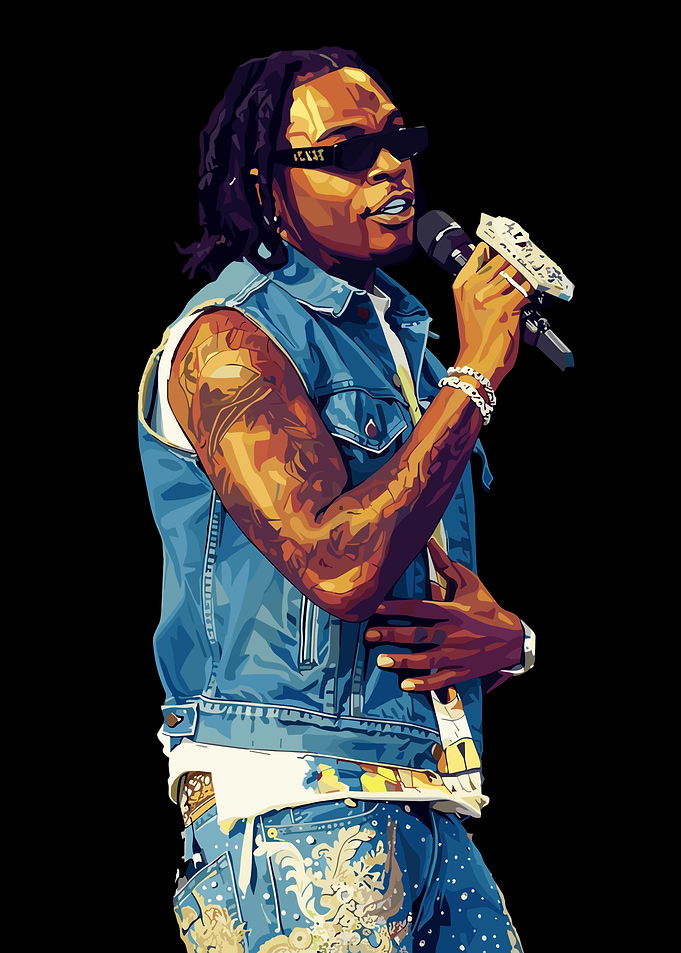 Gunna Performing with Microphone