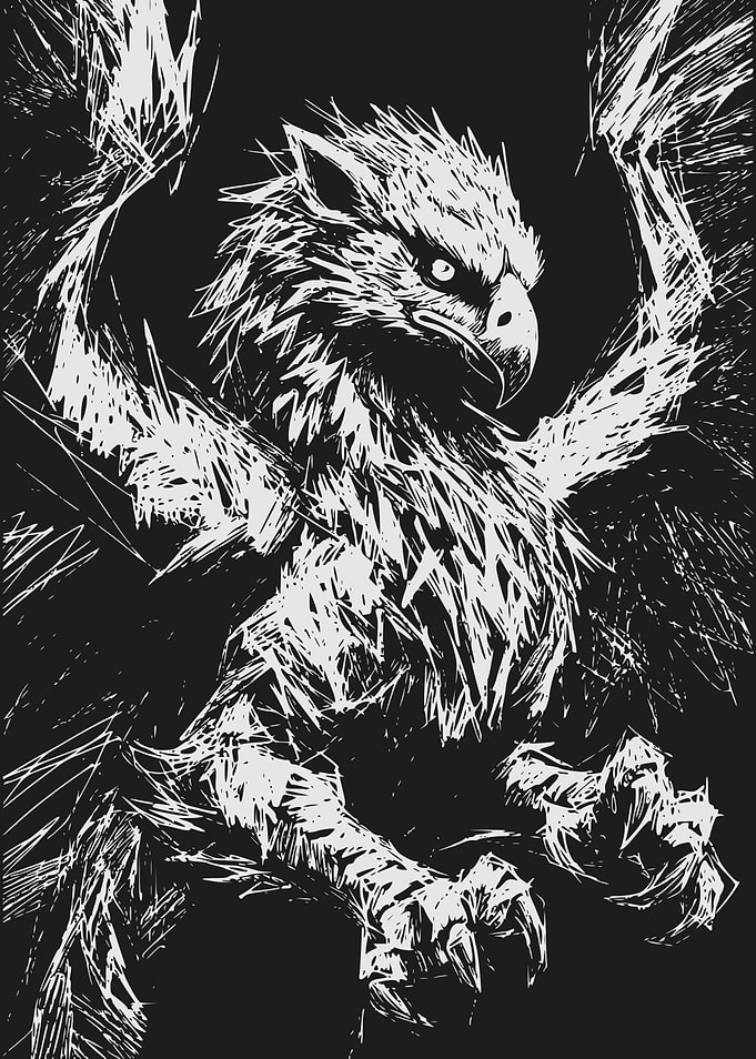 Griffin with Sharp Claws