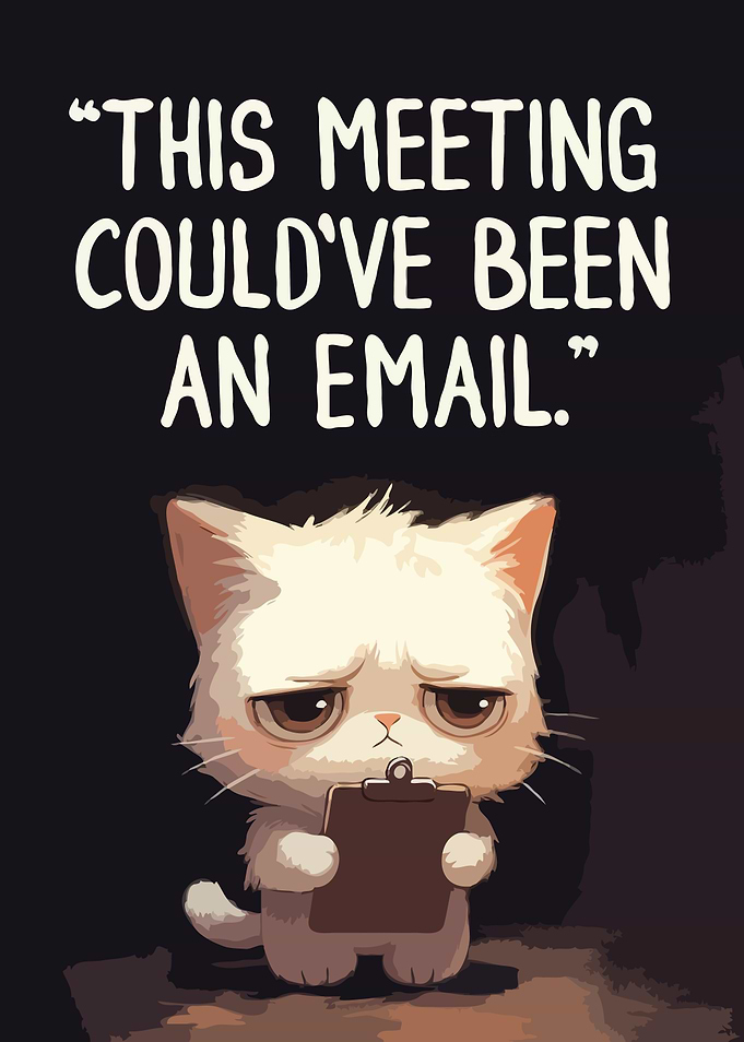 Grumpy Cat Meeting Email