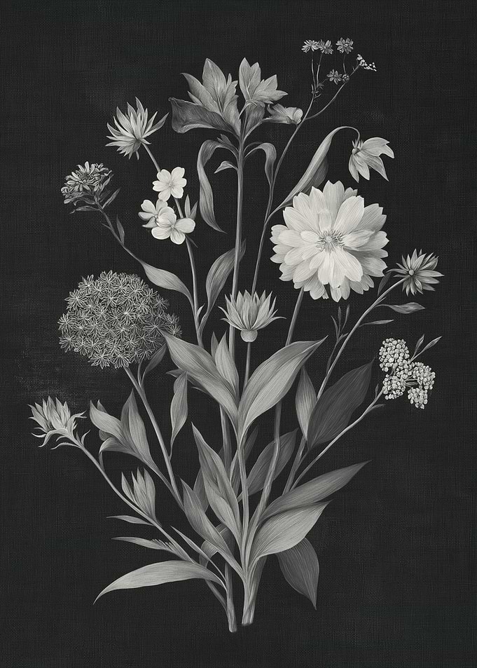 Monochromatic Floral Arrangement
