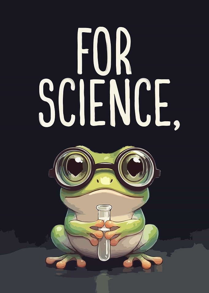 Frog Scientist with Test Tube