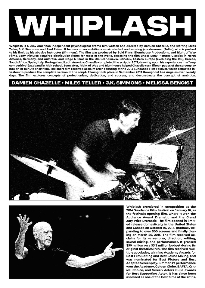 Whiplash Movie Poster