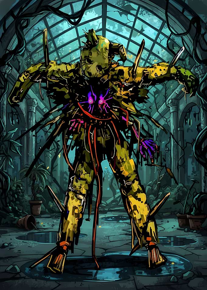 Scraptrap in a Greenhouse