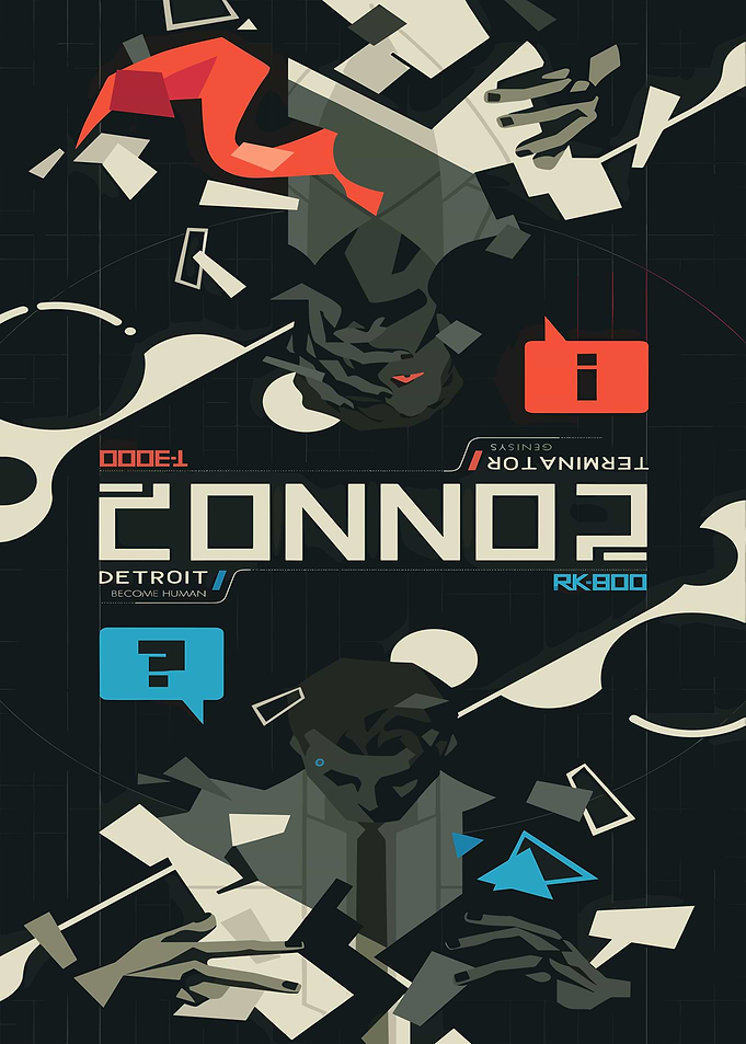 Connor RK800 Detroit Become Human Poster