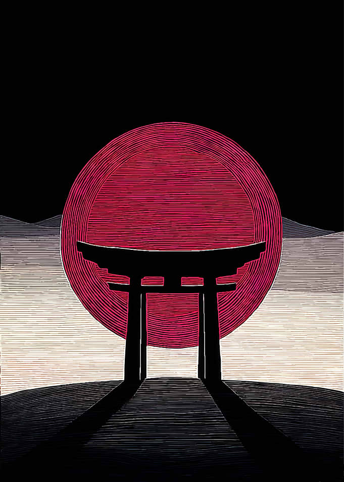 Torii Gate at Sunset